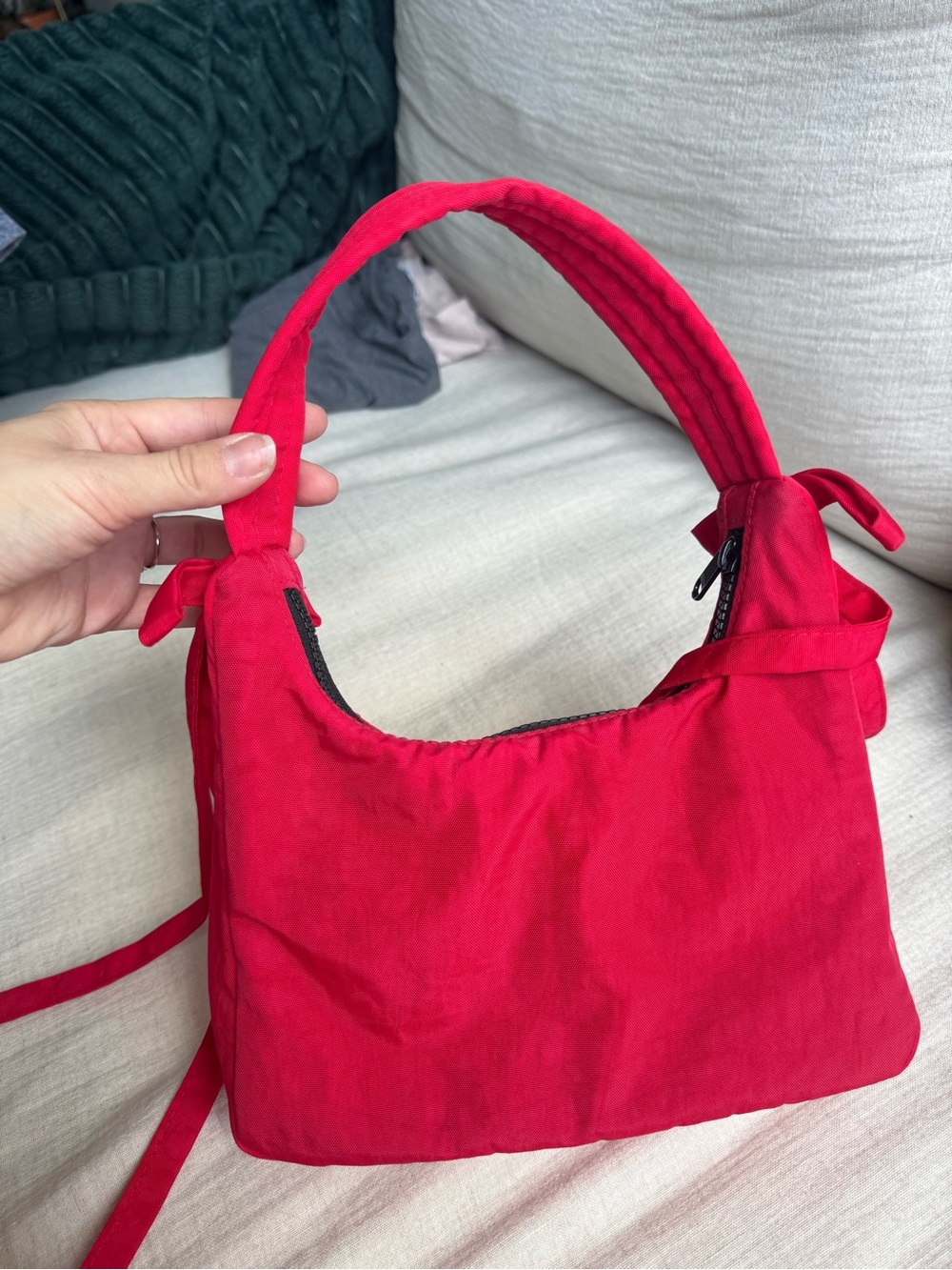 Sandy Liang Bright Red Shoulder Bag
